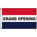 Grand Opening 3' x 5' Message Flag with Heading and Grommets